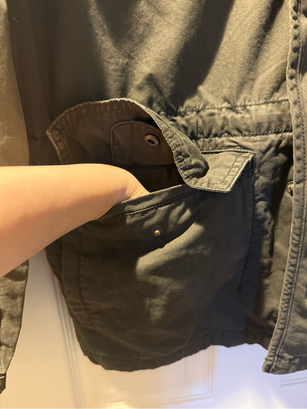 GAP Olive Green Military Utility Cargo Jacket - Picture 3 of 10